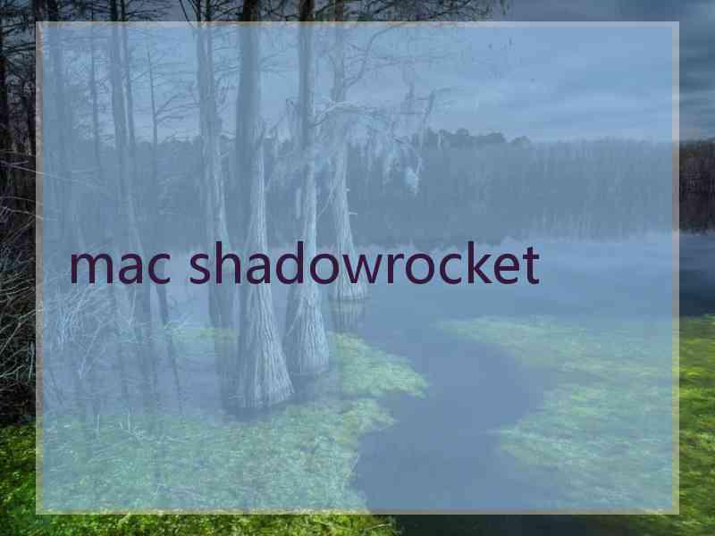 mac shadowrocket