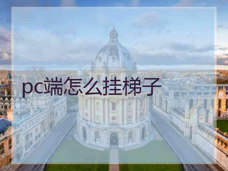 pc端怎么挂梯子