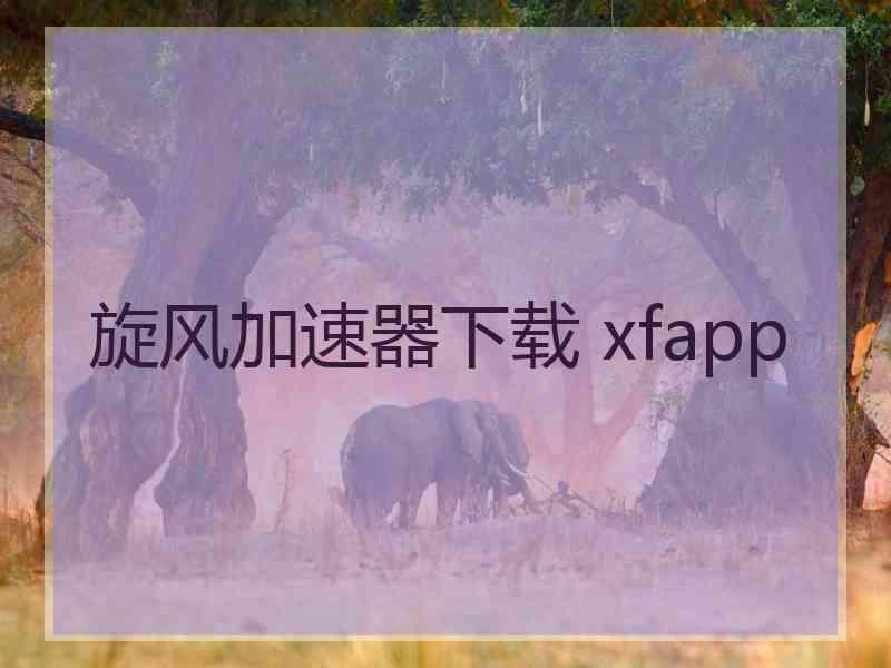 旋风加速器下载 xfapp
