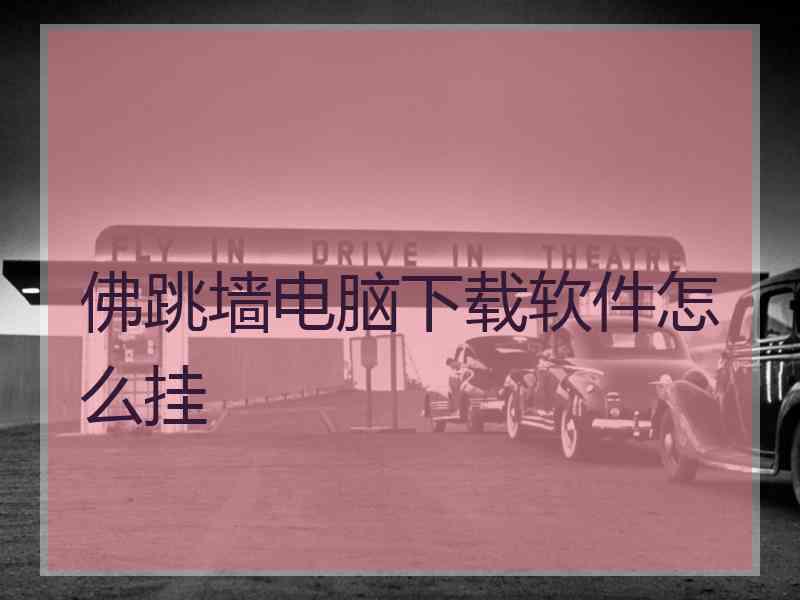 佛跳墙电脑下载软件怎么挂