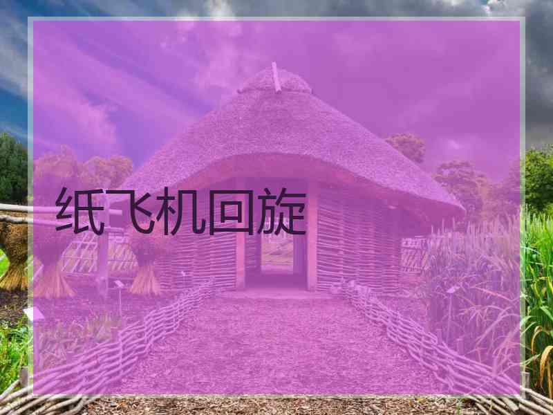 纸飞机回旋