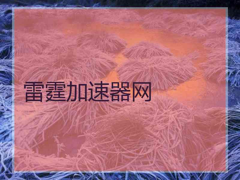 雷霆加速器网