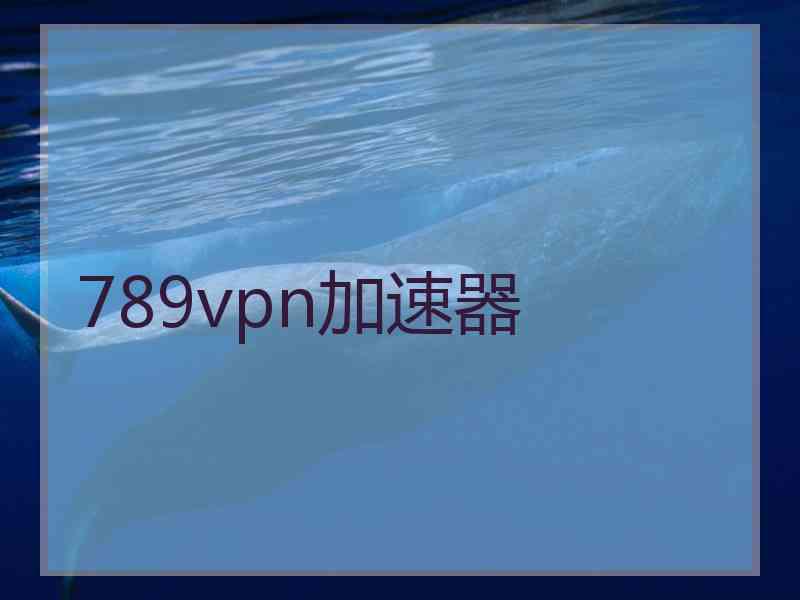789vpn加速器