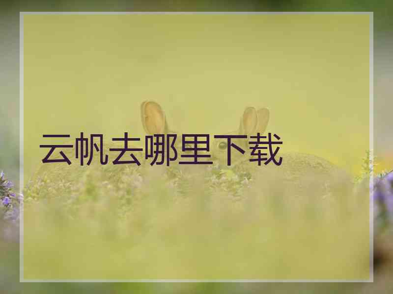 云帆去哪里下载