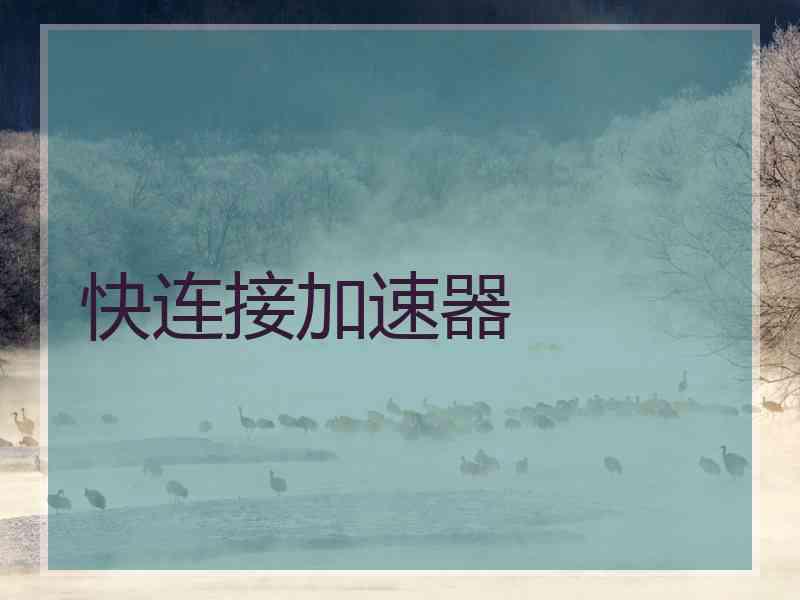 快连接加速器