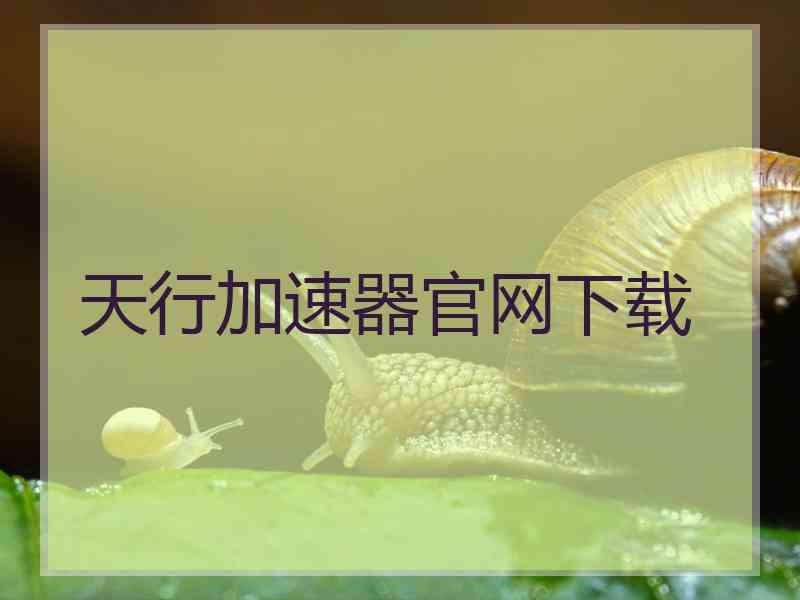 天行加速器官网下载