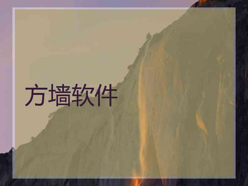 方墙软件