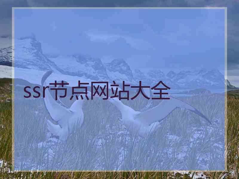 ssr节点网站大全