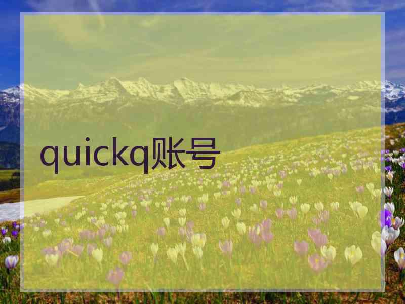 quickq账号