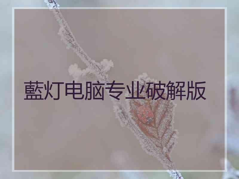 藍灯电脑专业破解版