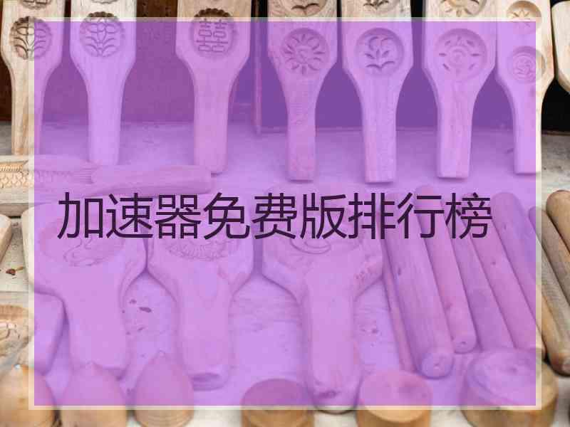 加速器免费版排行榜