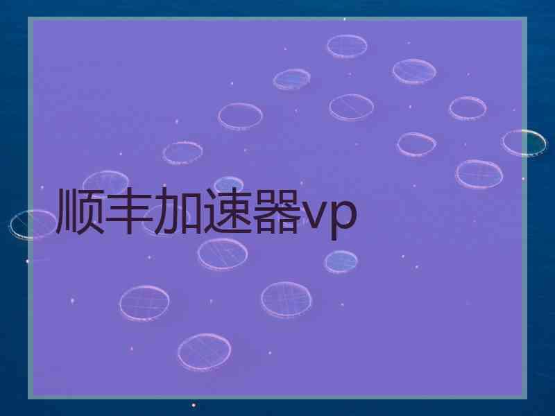 顺丰加速器vp