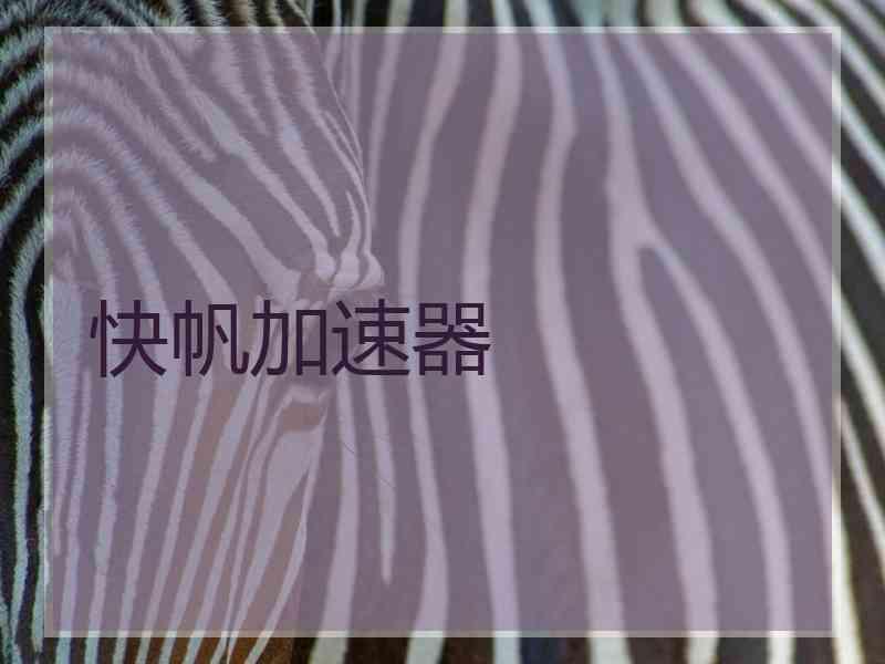 快帆加速器