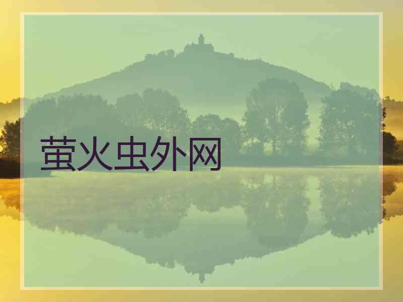 萤火虫外网