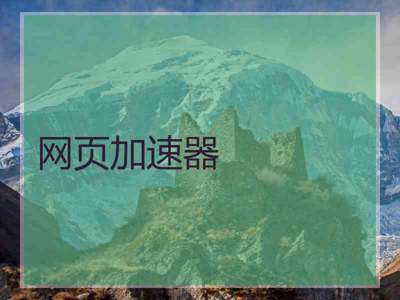 网页加速器