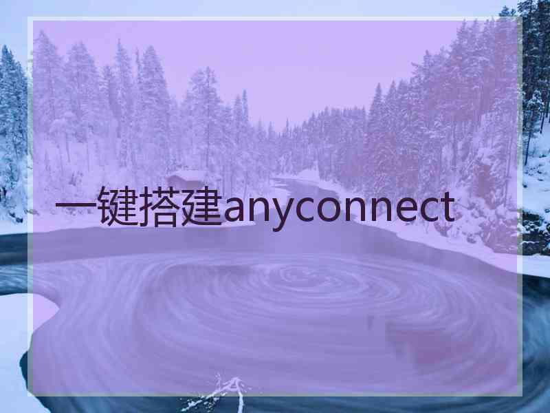 一键搭建anyconnect