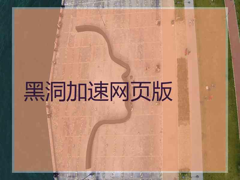 黑洞加速网页版