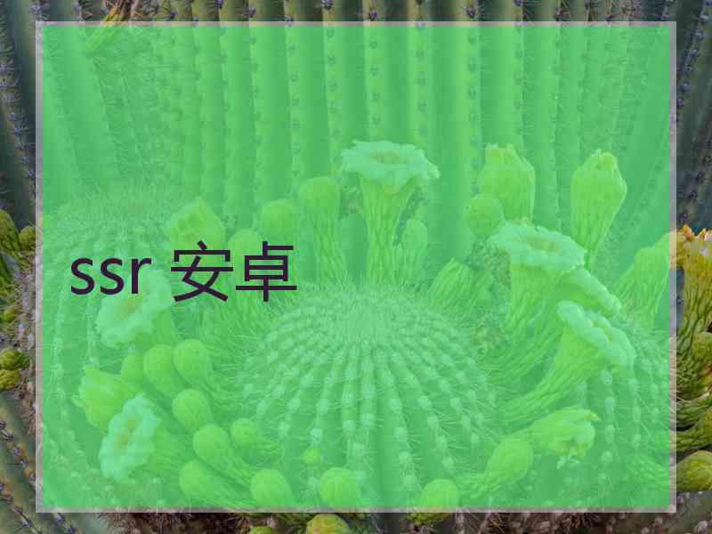 ssr 安卓