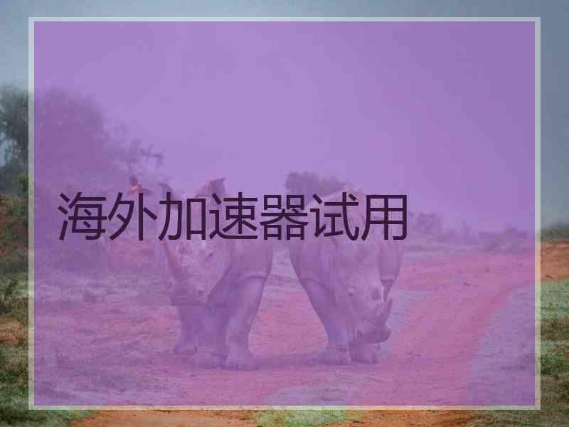 海外加速器试用
