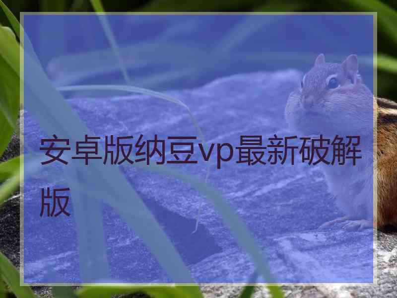 安卓版纳豆vp最新破解版