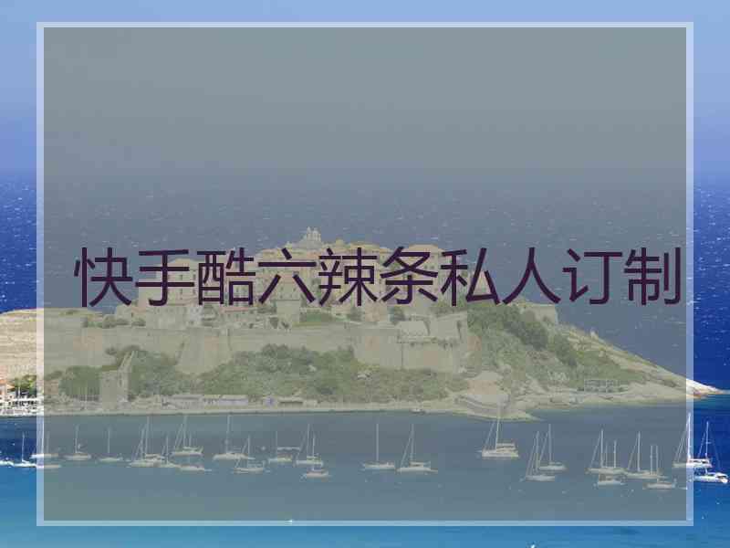 快手酷六辣条私人订制