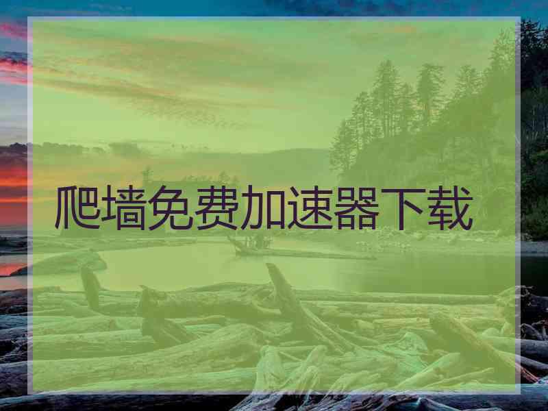 爬墙免费加速器下载