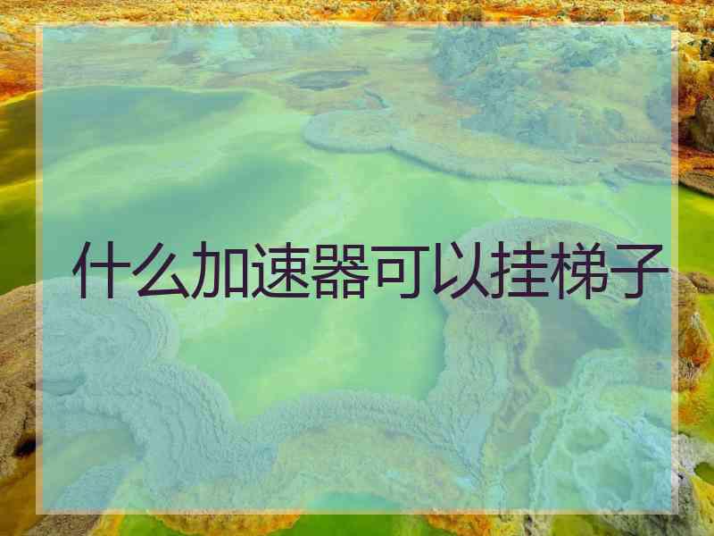 什么加速器可以挂梯子