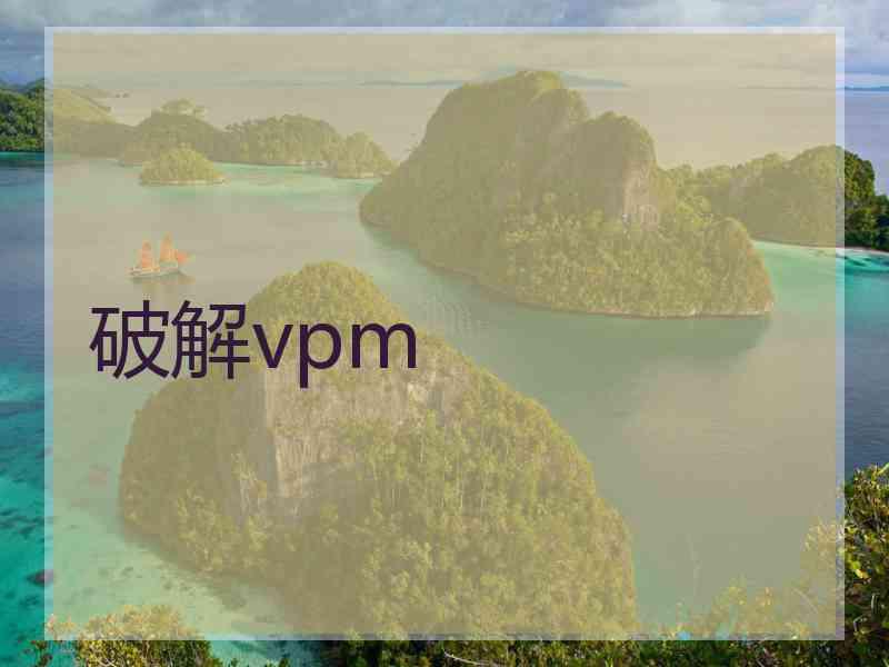 破解vpm