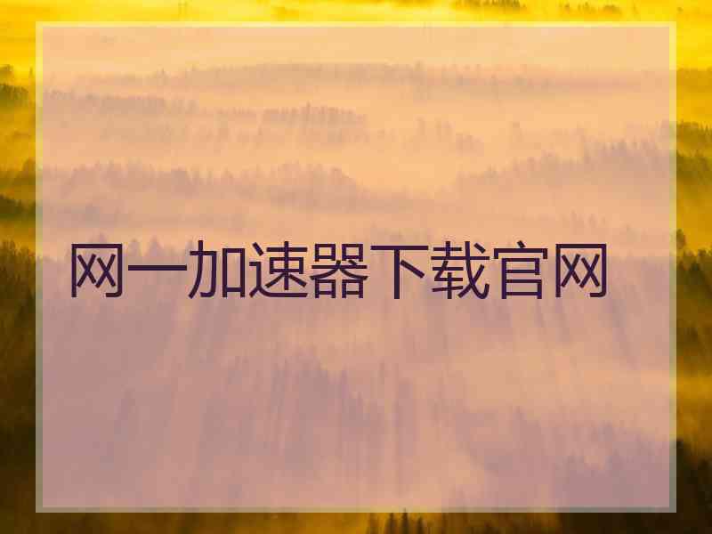 网一加速器下载官网