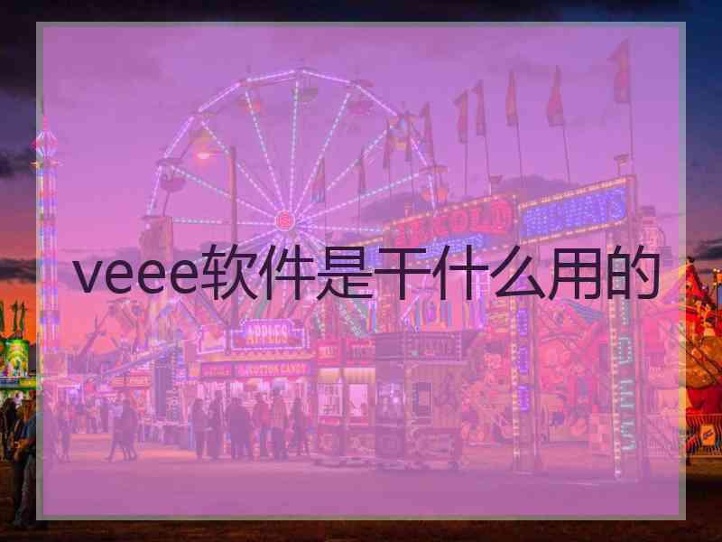 veee软件是干什么用的