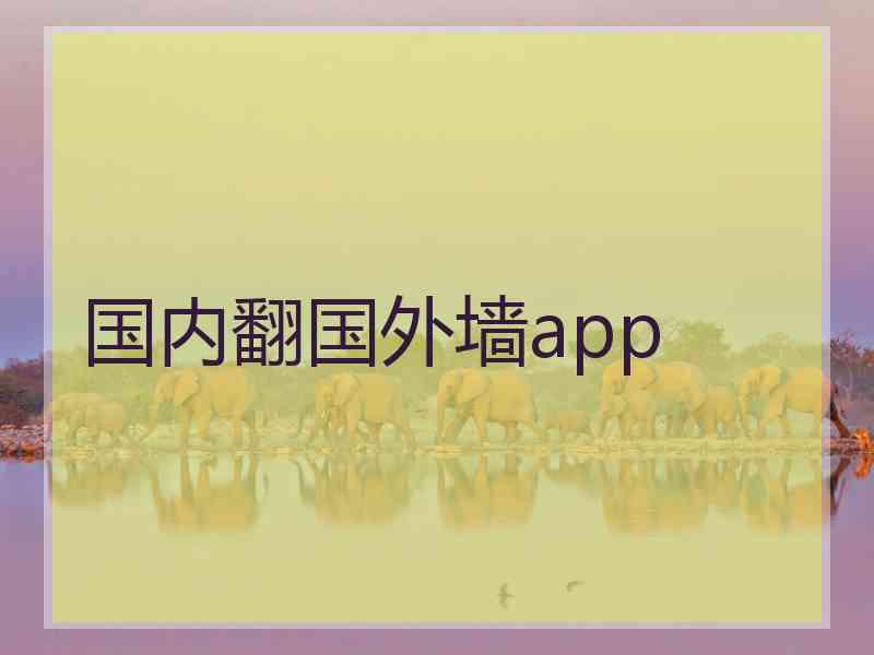 国内翻国外墙app