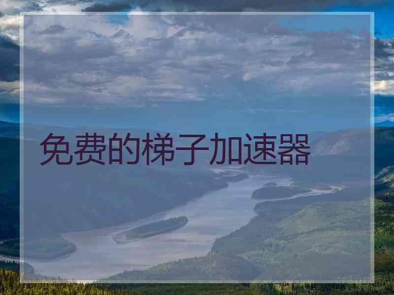 免费的梯子加速器