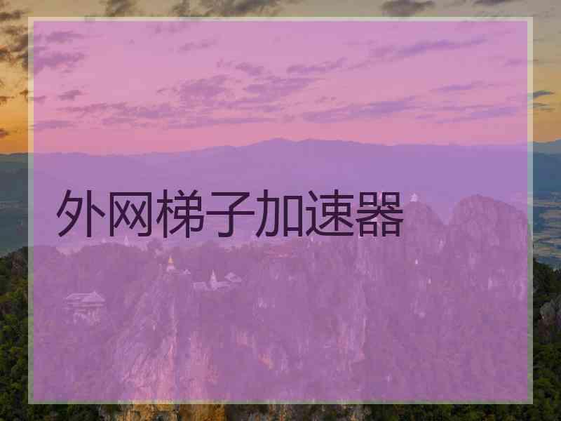 外网梯子加速器