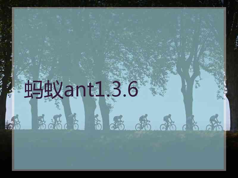 蚂蚁ant1.3.6