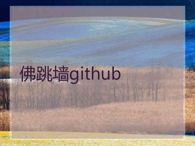 佛跳墙github
