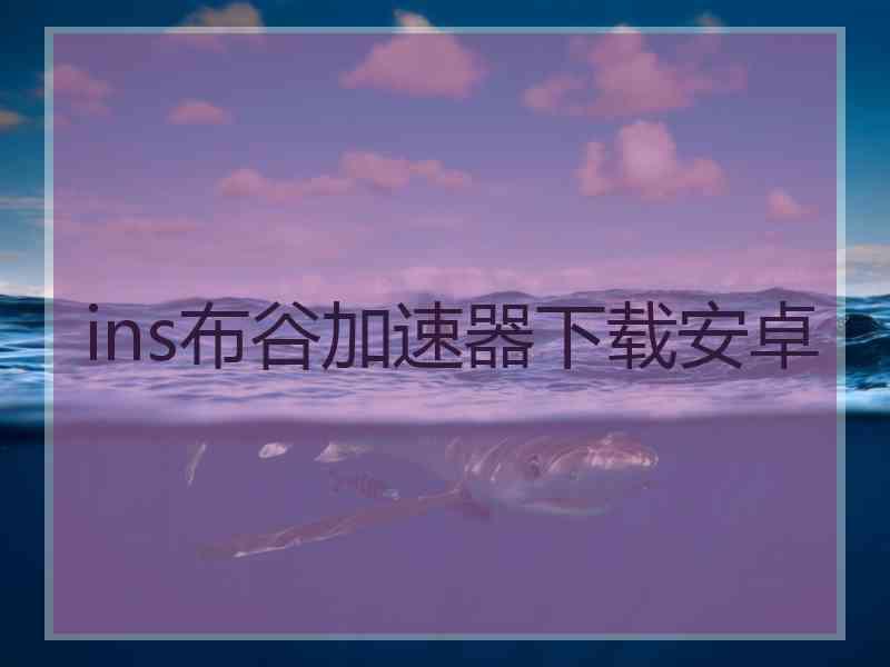 ins布谷加速器下载安卓