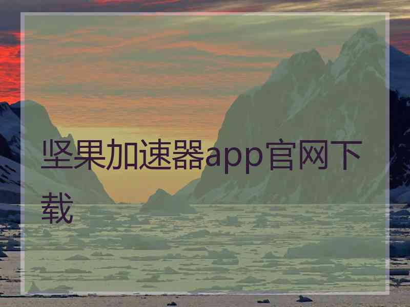 坚果加速器app官网下载