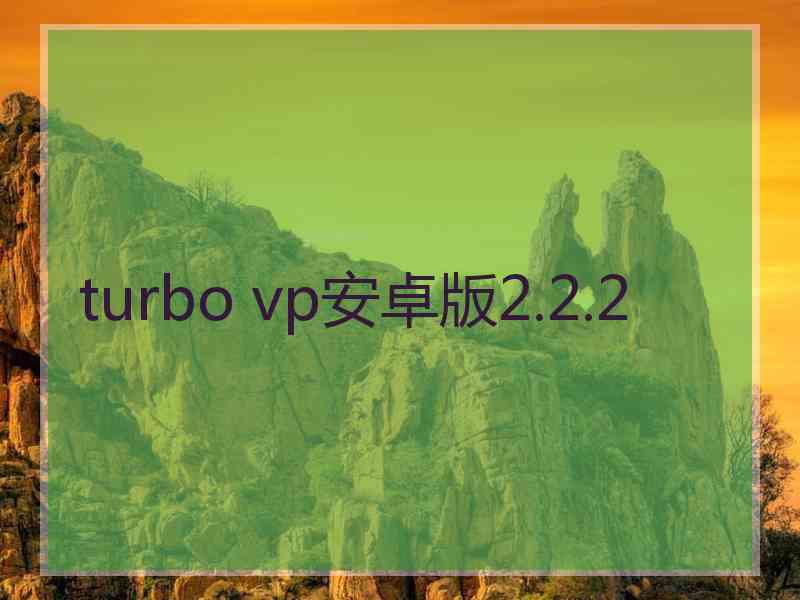 turbo vp安卓版2.2.2