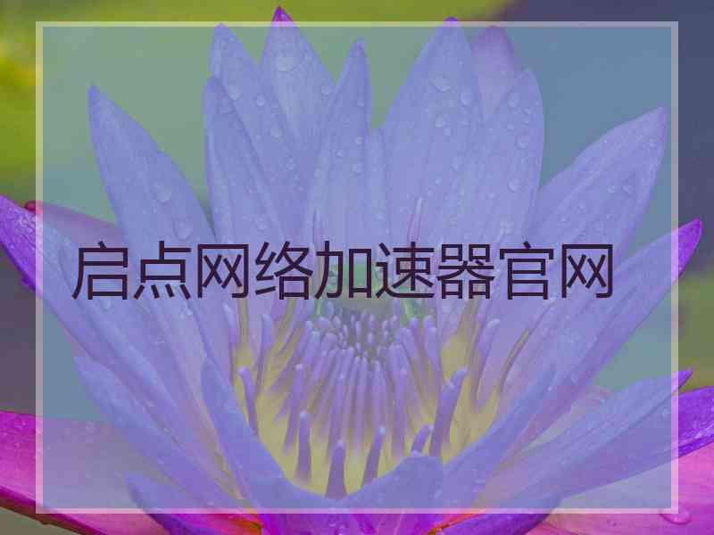 启点网络加速器官网