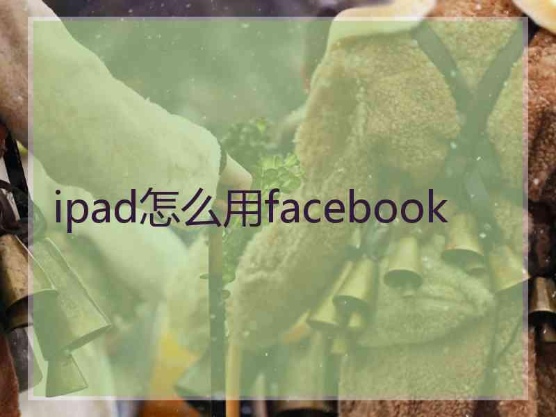 ipad怎么用facebook