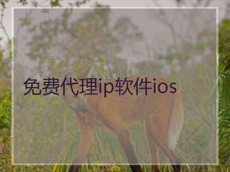免费代理ip软件ios