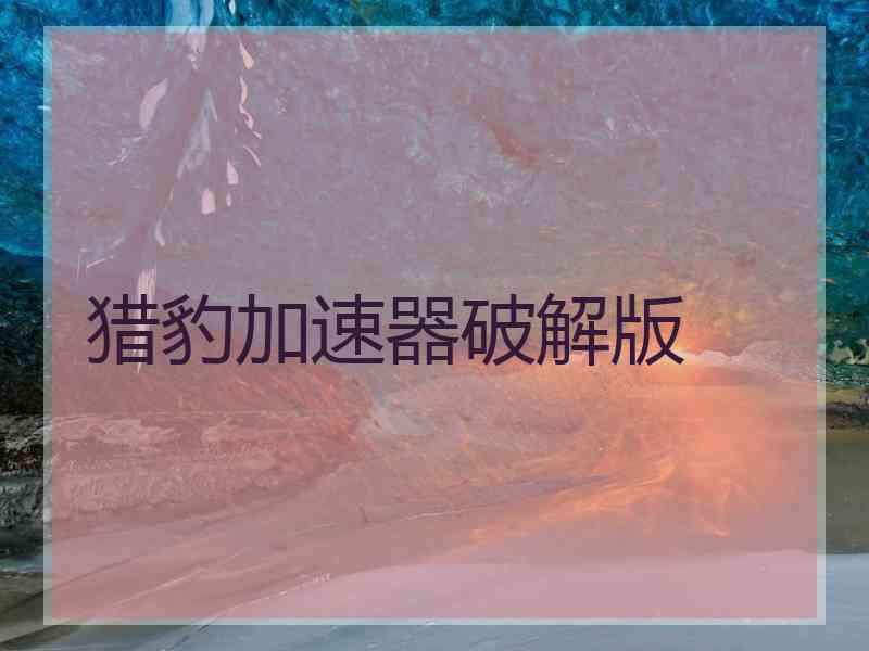 猎豹加速器破解版