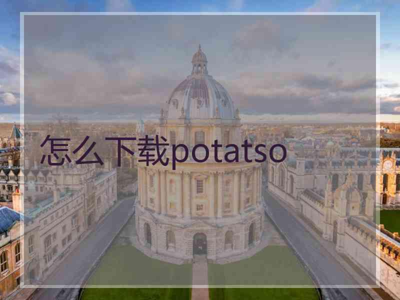 怎么下载potatso