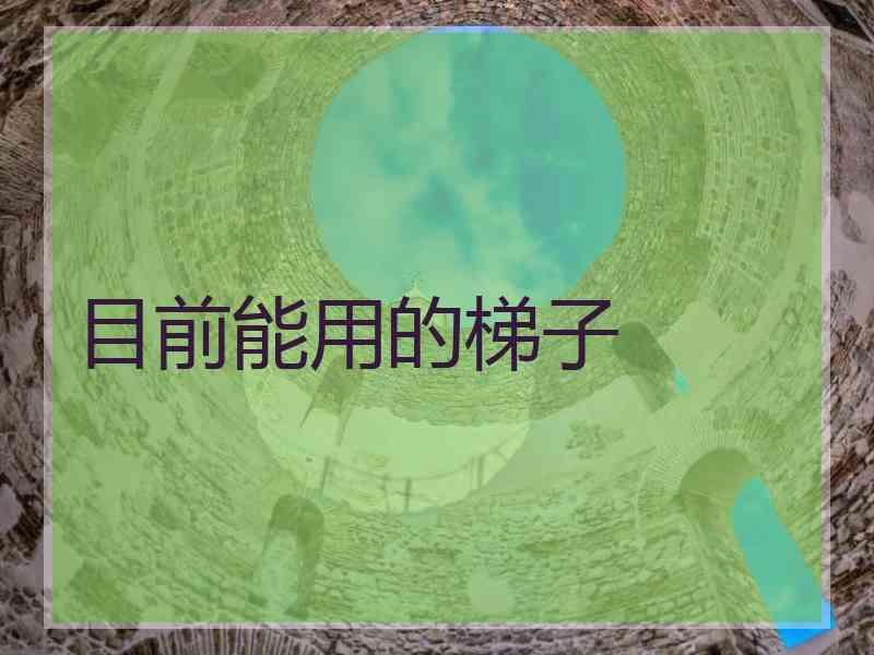 目前能用的梯子