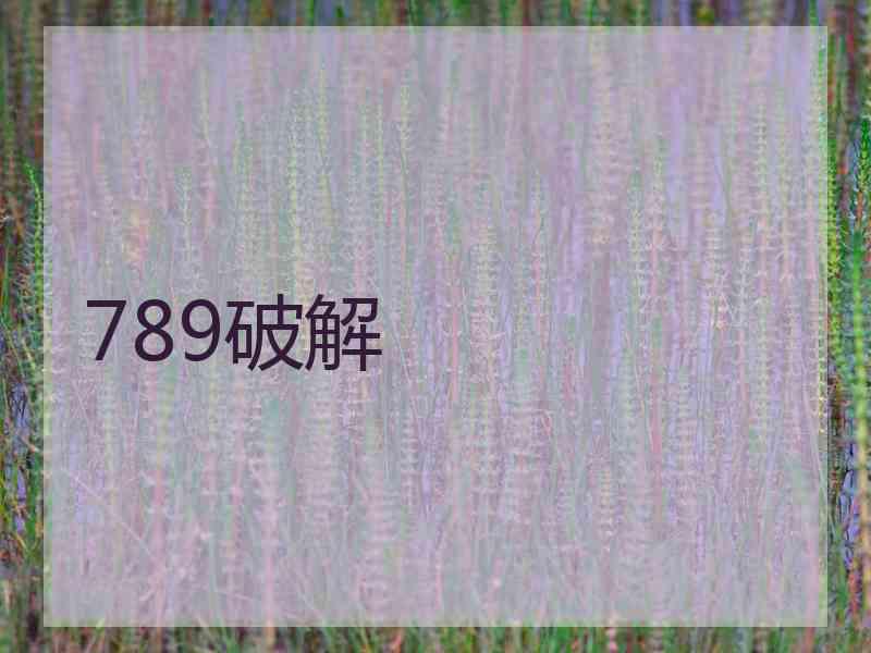 789破解