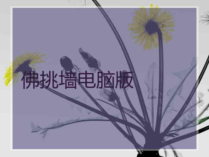 佛挑墙电脑版