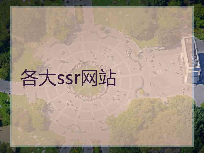 各大ssr网站