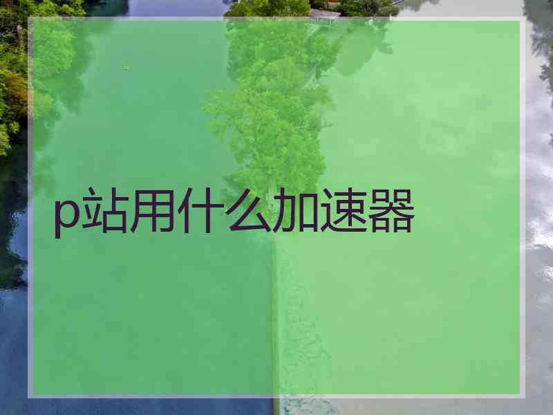 p站用什么加速器