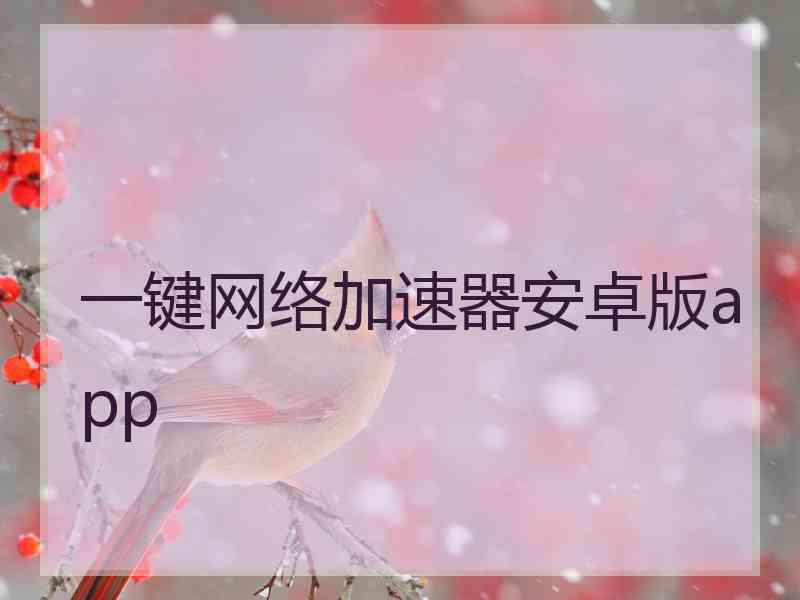 一键网络加速器安卓版app