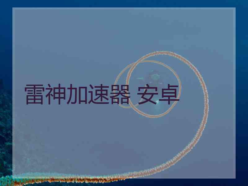 雷神加速器 安卓
